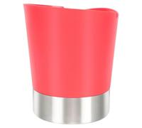 Artibetter Porta Cannucce in Abs Struttura a Tre Scomparti, Contenitore per Bacchette e Spazzole da Cucina, Facile da Pulire, Design Moderno per Cucina Rossa