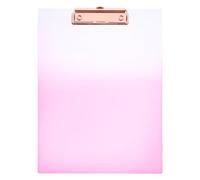 ARTIBETTER Portablocco A4 in Acrilico e Lega Rosa Clip per Documenti, Resistente e Non Deformabile, Tavoletta Portablocco per Ufficio e Scuola