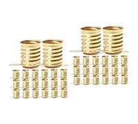 Artibetter Portalampada E10 a Vite in Ottone, Base per Lampade da Esperimento Domestico, Presa di Luce Anello di Fissaggio, 20 Pezzi per Test Elettrici e Spie Luminose in Laboratorio