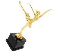 Artibetter Premio di Danza Classica Dorato in Plastica per Gare e Recital | Statuetta Elegante, Facile da Esporre, per Danzatori, Competizioni e Recital, Finitura Oro