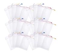 Artibetter Rete per Sapone 50 Pezzi in Pe Design a Laccio per Appendere e Conservazione, Sacchetto per Pulizia del Viso e Bagno in Colore Assortito