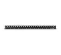 Artibetter Righello Triangolare Righello da Disegno Tecnico a 3 Lati in Lega di Alluminio Nero Solido e Stabile per Architettura e Illustrazione Tecnica