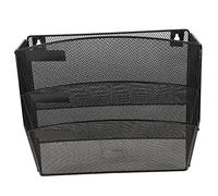 ARTIBETTER Riviste Parete Metallo Nero Organizer Parete per Ufficio e Casa Cestino Sospeso per Documenti e Libri Supporto Stabile per Spazi Verticali Montaggio Facile