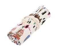 Artibetter Rotolo Da 2 Pezzi astuccio Borsa per penne artistiche a 48 fori matita colorata borsa portaoggetti per cancelleria per organizer per penne tela