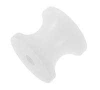 Artibetter Rullo Guida Ancora Prua Barca in Nylon Bianco, Montaggio | Apertura 34mm, Foro 8mm, Profilo Sottile, per Imbarcazioni a Vento e Kayak