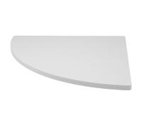 Artibetter Scaffale Angolare da Parete Bianco 30 CM in Materiale Composito, Mensola Triangolare per Soggiorno e Ufficio, Kit Montaggio 2 Viti e Chiodo Antitraccia