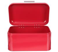 Artibetter Scatola Porta Pane in Ferro Rosso con Ampio Spazio e Chiusura Ermetica Contenitore Cucina Vintage per Conservazione Freschezza e Organizzazione Bancone