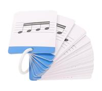 Artibetter Schede di Studio Musicale per Principianti Note Musicali e Ritmo, Carta Resistente, Supporto Visivo Chiaro per Riconoscimento Rapido, per Revisione e Apprendimento