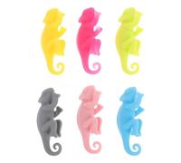 Artibetter Segnabicchieri Vino Camaleonte in Silicone, 6 Pezzi | Identificano Calici e Bottiglie, Ornano la Tavola, per Feste Stile, Accessorio Bello e Pratico