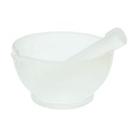 Artibetter Set 1 Pezzo Mortaio in Vetro con Pestello Portatile per Macinare Pillole, per Cucina e Laboratorio, Diametro 90mm Stili multipli