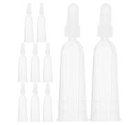 ARTIBETTER Set 10 Pezzi Tappo di Dosaggio per Flaconi di Fiale 2ml in Tpe Trasparente Collo Curvo Morbido, Applicatore di Colla Portatile Antigoccia per Uso Quotidiano e Viaggi