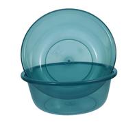 Artibetter Set 2 Pezzi Lavabo Multiuso in Plastica Blu, Grande Capacità per Lavare Piedi e Viso, Design Sicuro e Comodo per Uso Domestico e Salone