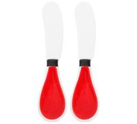 ARTIBETTER Set 2 Pezzi Spatola in Ceramica per Spalmare Formaggio e Burro, Taglia Formaggio Compatto e Raschietto per Marmellata, Utensile da Cucina Leggero e Versatile per Uso Quotidiano