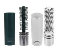 Artibetter Set 2 Pezzi Spazzole per Chioma Arricciati Portatili da Viaggio, Pettine a Rulli per Chioma Spazzola per Asciugatura Phon, Formato Compatto per Donna e Uomo, Massaggio Capelluto,