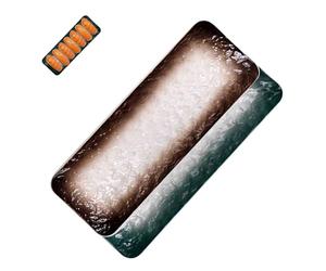 Artibetter Set 2 Piatti Rettangolari Giapponese Pratici per Servire Cibo in in per Sushi Giapponese per Famiglia e Feste