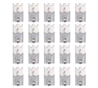 Artibetter Set 20 Pezzi Ganci in Acciaio Inossidabile per Mensole Freezer Supporto Resistente, Dimensioni Piccole senza Bave, per Frigorifero e Congelatore
