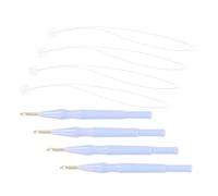 Artibetter Set 4 Aghi da Ricamo Regolabili Ago da Punzone per Cucito a Mano Kit Strumenti di Assistenza al Cucito per Lavori Fai da Te su Tessuto Pelle e Carta Accessori Portatili per