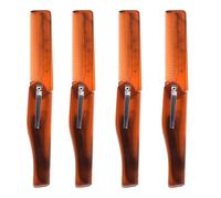 ARTIBETTER Set 4 Pettini Pieghevoli per Chioma Uomo in Plastica, Pettine per Parrucchiere Antistatico per Styling e Taglio, Strumento Portatile per Cura Chioma e Acconciature da Viaggio