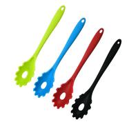 Artibetter Set 4 Pezzi Cucchiai in Silicone per Cottura, Colini per Pasta Leggeri e Pratici, per Cucina e Casa, Facili da Usare per Spaghetti e Noodles Colore Casuale