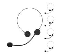 Artibetter Set 5 Pezzi Cuffie Finti per Cosplay Rock Star Microfono da Palco, Design Realistico in Plastica Leggera per Feste di Masquerade e Gioco di Ruolo