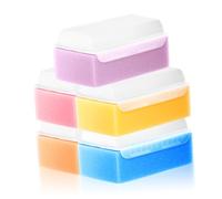 Artibetter Set 5 Pezzi Spugna Morbida per Bagnetto Ragazzo Ragazza Texture Delicata, Spazzole Sensoriali per Sviluppo Tattile e Routine del Bagno Colore Casuale