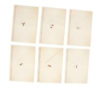 ARTIBETTER Set 6 Buste per Auguri di Natale in Carta Design Festivo Babbo Natale, Alce, Slitta e Pupazzo di Neve - Buste per Messaggi e Benedizioni Natalizie, per Biglietti di Auguri e