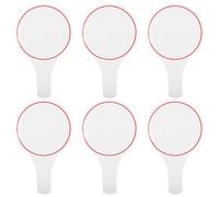 Artibetter Set 6 Palette Cancellabili a Secco in Schiuma 20x30 Cm, Tabellone Segnapunti Portatile Monofacciale per Eventi Sportivi e Votazioni, Lavagnette Bianche Leggere e Facili da Pulire