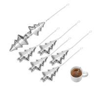 Artibetter Set 6 Pezzi Infusori per Tè in Acciaio Inossidabile, Filtro per Tisana Resistente e Facile da Pulire, per Uffici e Case da Tè