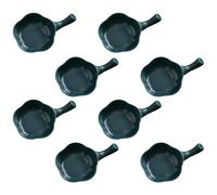 Artibetter Set 8 Pezzi Piatti di Condimento in Plastica Verde Forma Creativa, per Aceto e Salsa, Versatili per Antipasti e Servizio a Tavola