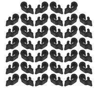 Artibetter Set da 40 Clip per Gabbia in Plastico Nero, Resistenti e Compatte, per Chiusura Porte di Gabbie e Cancelli per Cani e Conigli