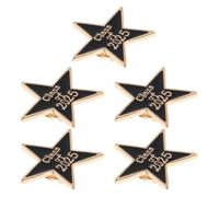 ARTIBETTER Set di 5 Spille Stella in Lega di Zinco per Accessori Back To School Party, Pins Eleganti e Resistenti per Abbigliamento e Regali la Laurea Ragazza