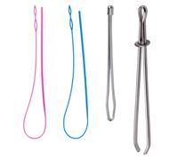Artibetter Set di Strumenti per Infilare Cordoncini e Nastri in Plastica e Metallo, Portatile e Compatto, per Cucito Fai da Te a Casa in Negozio