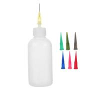 Artibetter Set di Strumenti per Smaltatura della Ceramica Bottiglia Comprimibile da 50ml e 7 Punte Ago, Applicatore per Flacone ad Ago per Dettagli Precisi in Ceramica, Utensili