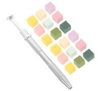 Artibetter Set Spugne per Unghie Manicure Mini 1cm 50 Pezzi con Pinza a 4 Punte in Metallo per Nail Art Sfumata e Decorazioni Unghie Portatile per Uso Professionale e Casalingo