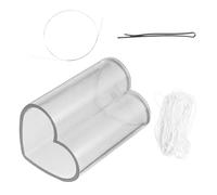 ARTIBETTER Set Stampi per Candele a Forma di Cuore in Acrilico Riutilizzabile Stoppino da 5 Metri e Clip per Sformatura Facile per Creazione di Candele Profumate Fai da Te