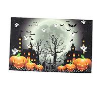 Artibetter Sfondi di Halloween Zucca Spettrali Appendere alla Parete come Sfondo Fotografico per Decorazioni e Ricordi Speciali
