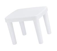 Artibetter Sgabello Basso Antiscivolo per in Plastica Resistente Poggiapiedi Quadrato 27X22X21 CM per Bagno Soggiorno e Camera da Letto Facile da Trasportare e Riporre