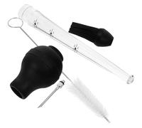 ARTIBETTER Siringa per Tacchino in Acciaio Resistente Ago per Iniettore Aroma Pompa di Aspirazione per Olio per Carne Strumento per Barbecue e Cucina all'Aperto Set Spazzola Pulizia