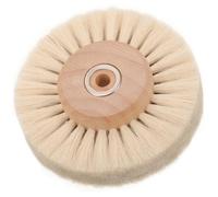 Artibetter Spazzola per Nuclei di Legno Lana Buffing Polacco Abrasivo Spazzole per Pulire La Ruggine Crepa Ragazzi Ruota Tessuto Accessorio per Levigatura del Trapano Beige