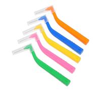 Artibetter Spazzole Interdentali a Forma l 5 Pezzi Manico in Nylon e Acciaio Inossidabile per Pulizia Delicata e Rimozione Residui Alimentari Adatte a Viaggi e Attività All'aperto