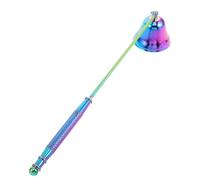 Artibetter Spegnicandele Vintage a Campana con Manico Lungo - Accessorio estintore per Candele in Acciaio Inossidabile Lucido per spegnere la Fiamma dello stoppino colorato