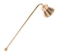 Artibetter Spegnifuoco per Candele in Ferro Colore Oro, Accessorio Resistente Che Non Danneggia Lo Stoppino, per Candele Piccole in Casa