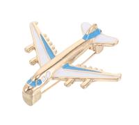 ARTIBETTER Spilla a Forma di Aereo in Lega Blu, Accessorio Distintivo da Colletto per Donne, Spilla da Bavero Decorativa per Abbigliamento, Zaino e Festa, Design Originale per Uso Quotidiano