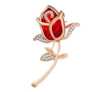 ARTIBETTER Spilla a Forma di Fiore Splendente in Lega Strass Lucenti, Spilla Decorativa per Abiti, Sciarpe e Borse, Accessorio Leggero Anti-svuotamento, per Donne