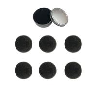 ARTIBETTER Spugna Pulizia Pennelli Trucco Riutilizzabile in Plastica 6 Ricambi Cotone Set 7 Pezzi Detergente Rapido per Rimozione Colore per Donne