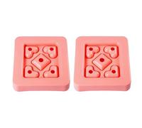 ARTIBETTER Stampi per Sandwich in Plastica a Forma di Cuore e Quadrato, Set 2 Pezzi, Utensili da Cucina Portatili in Pp Sicuro per Uso Alimentare, per Snack, Bento Box e Feste