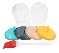 Artibetter Stampo per Uova a Vapore in Plastico Resistente al Calore Pennello, Adatto per Microonde e Cucina Casalinga Facile da Usare Colore Casuale