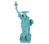 Artibetter Statua della Libertà in Resina Verde per Casa e Collezionisti | Finitura Liscia, Facile da Pulire, Realismo Scenico, per Micro Paesaggi, Tavoli di Sabbia e Finestre