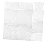Artibetter Stencil Numeri e Lettere Vari Stili Modelli Pittura Disegno Numeri Lettere per Album Fai da Te Stencil per Lavoretti Creativi