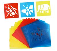 Artibetter Stencil per Pittura Riutilizzabili in Plastica Robusta Forme di Animali e Dinosauri per Pavimenti e Diario Bordi Chiari e Facile Manutenzione